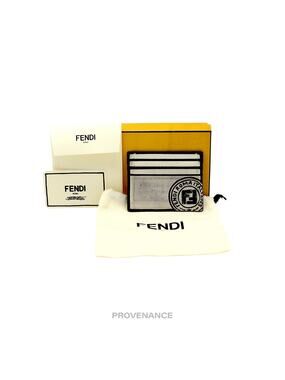 🔴 Fendi x Joshua Vides Card Holder Wallet - Black White